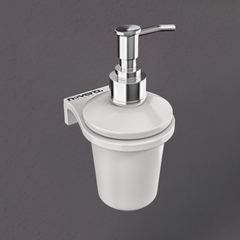 Premium Ceramic Liquid Soap Dispenser Wall Mounted for Bathroom | Handwash Dispenser